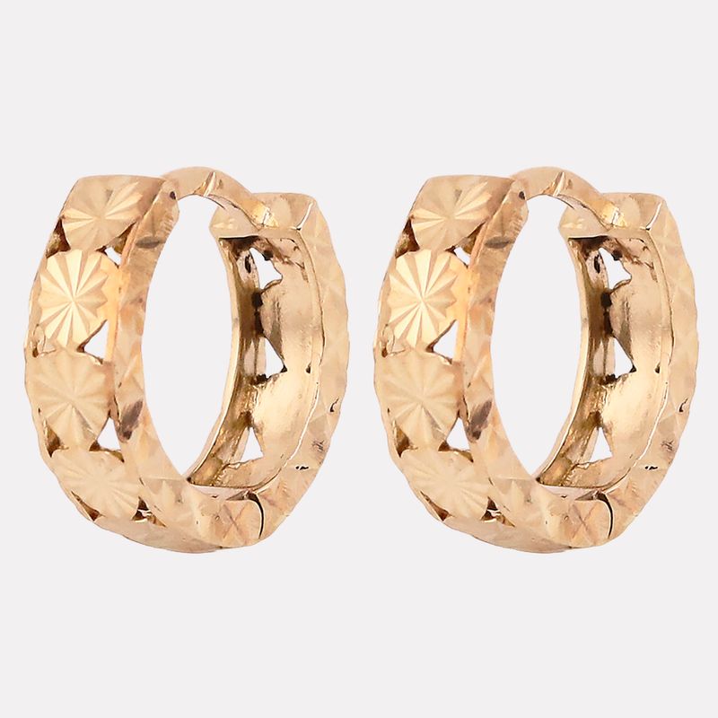 Aretes Huggies Relim. 14k 2.1g